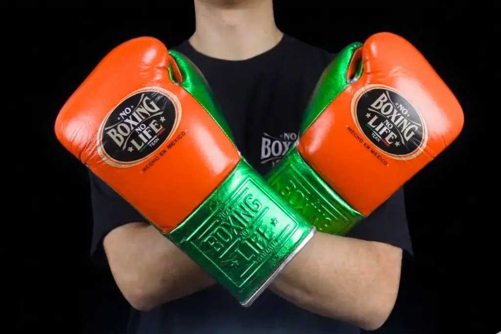 Boxing Gloves Orange & Green 