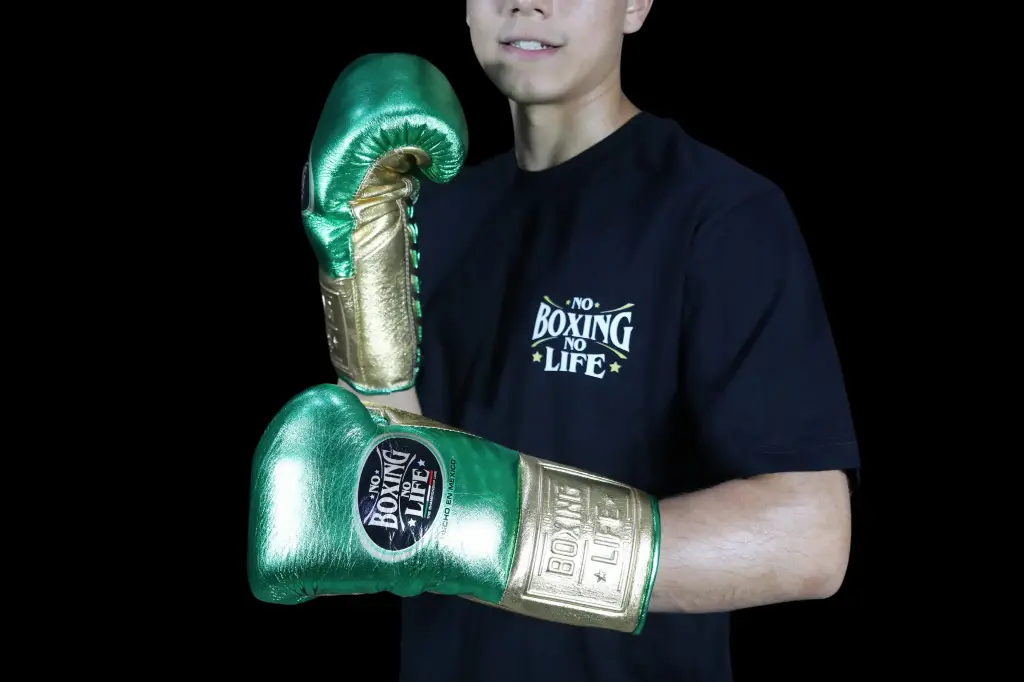 Boxing Gloves Green & Gold