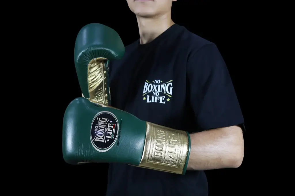 Boxing Gloves Emerald & Gold