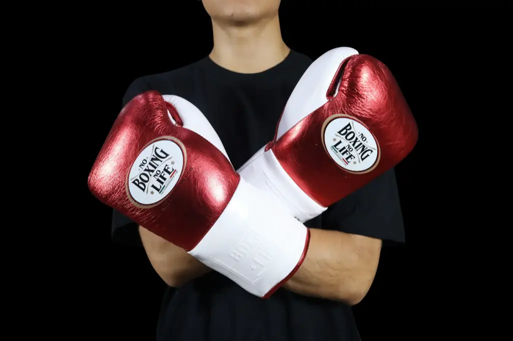Boxing Gloves Ruby & White