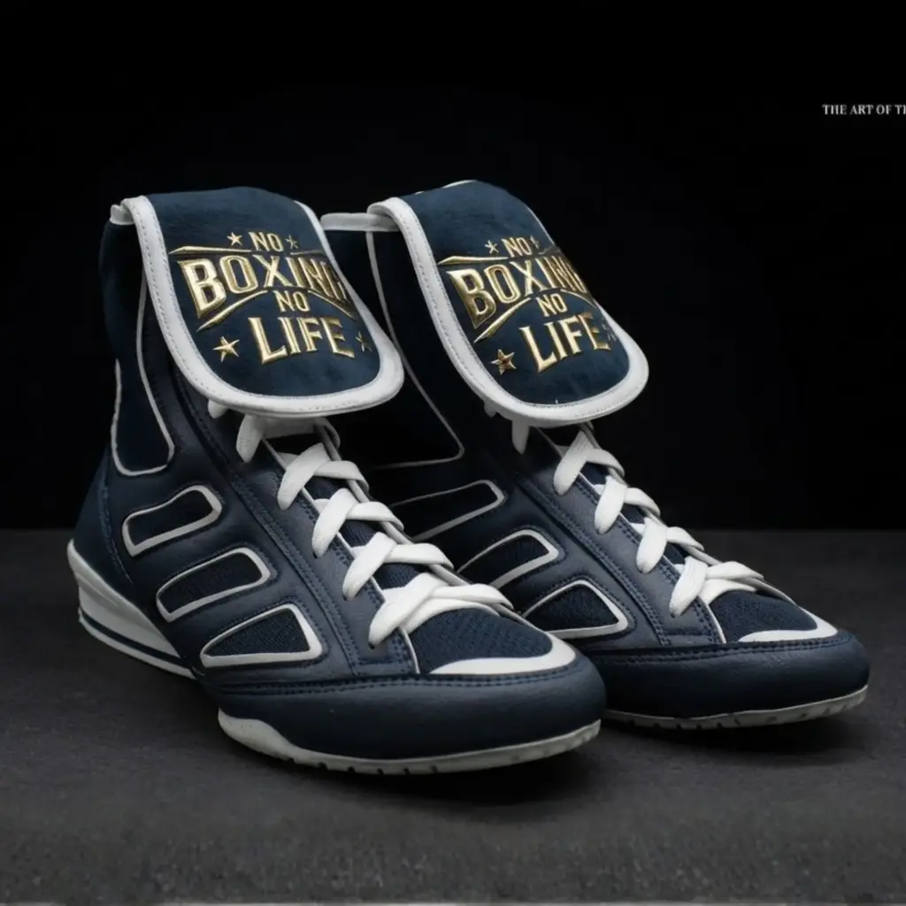 Boxing Shoes Classic - Navy & White