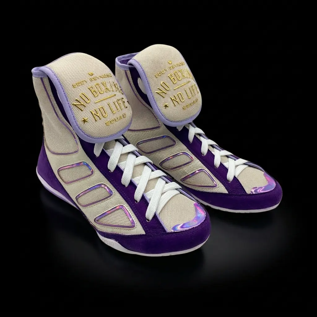 Boxing Shoes - Purple Ivory