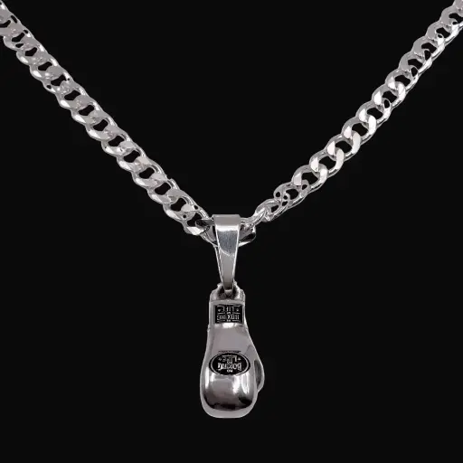 Silver Glove (Pendant and Chain)