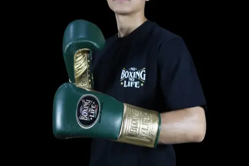 Boxing Gloves Emerald & Gold