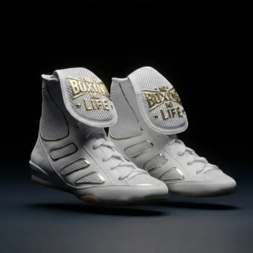 NBNL Women’s Boxing Shoes – White & Gold